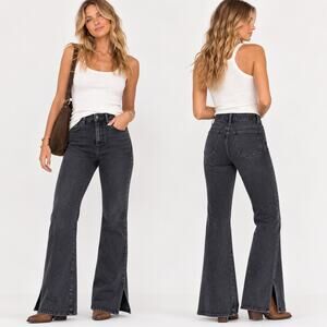 Madewell Flare Bootcut jean high rise  Skinny Roadtripper Black Wash Women's 27